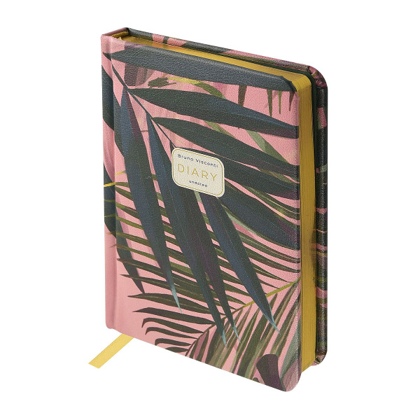 Ежедневник BrunoVisconti недатированный А6 "ПАЛЬМОВЫЕ ЛИСТЬЯ" 240 стр ...