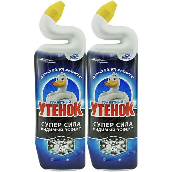 Чистящее средство для унитаза Туалетный утенок Видимый эффект, 2 шт по ...
