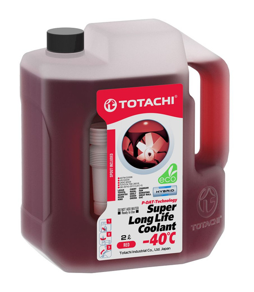 Охлаждающая жидкость TOTACHI Super Long Life Coolant Red -40 2л (41802 ...