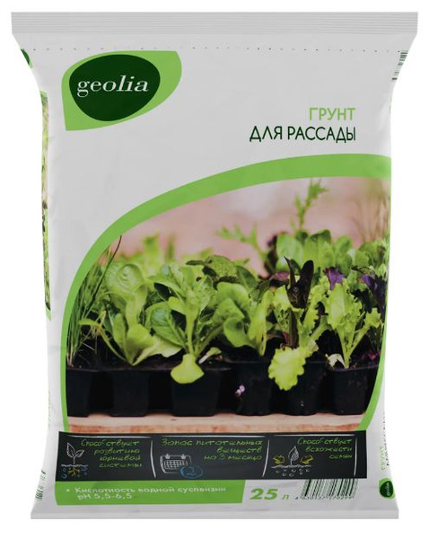 Грунт Geolia для рассады 25 л - купить по низкой цене в интернет ...