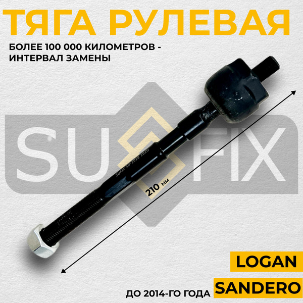 Тяга рулевая Sufix для: Renault Logan, Sandero до 2014 (Logan I фаза 1 ...