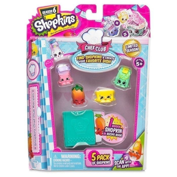Набор фигурок Шопкинс - Кулинарный Клуб 6 сезон / Shopkins Chef Club 6 ...