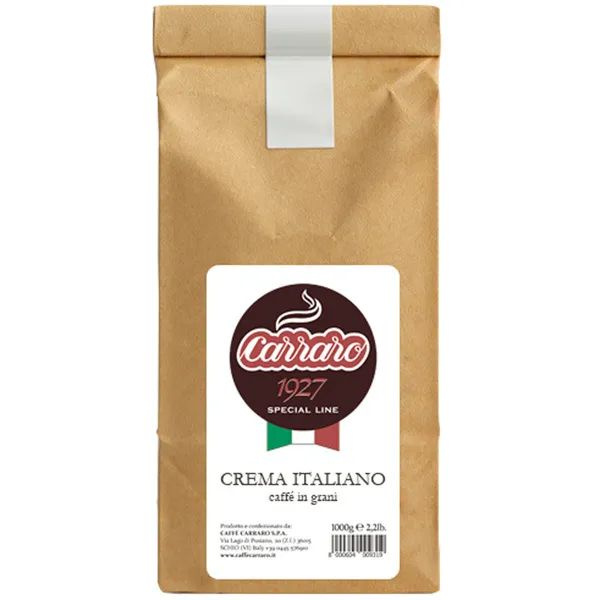 Кофе в зернах Carraro Crema Italiano, 1 кг - купить с доставкой по ...