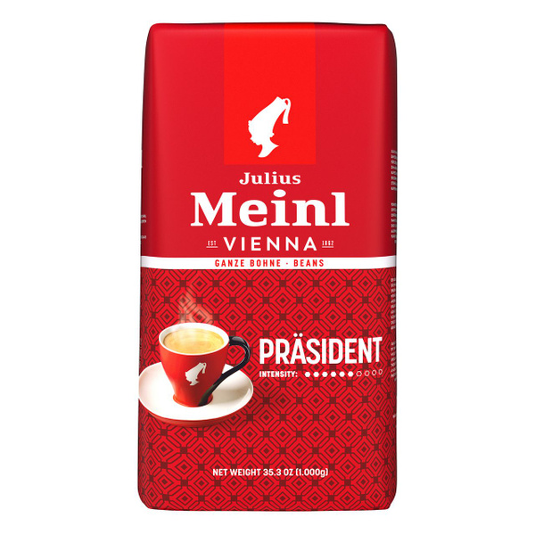 Кофе Julius Meinl Президент классическая коллекция в зернах, 1кг ...