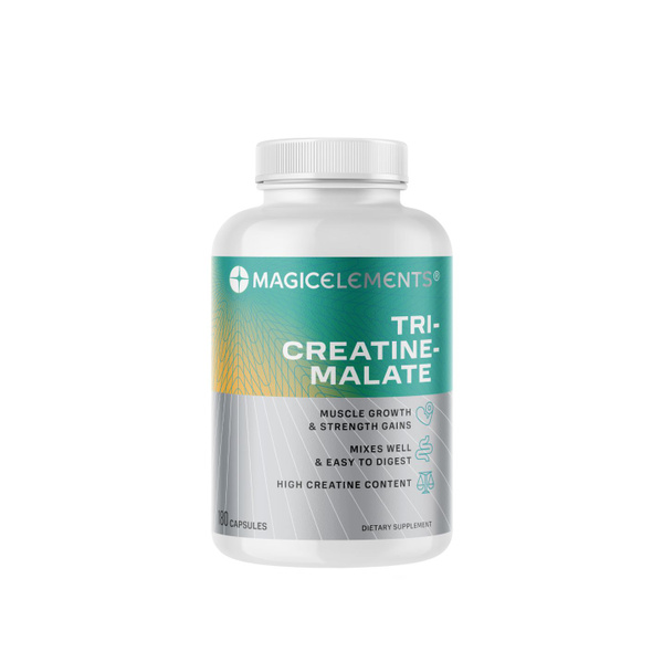 Креатин малат в капсулах Magic Elements Tri-creatine-malate, 180 капс ...