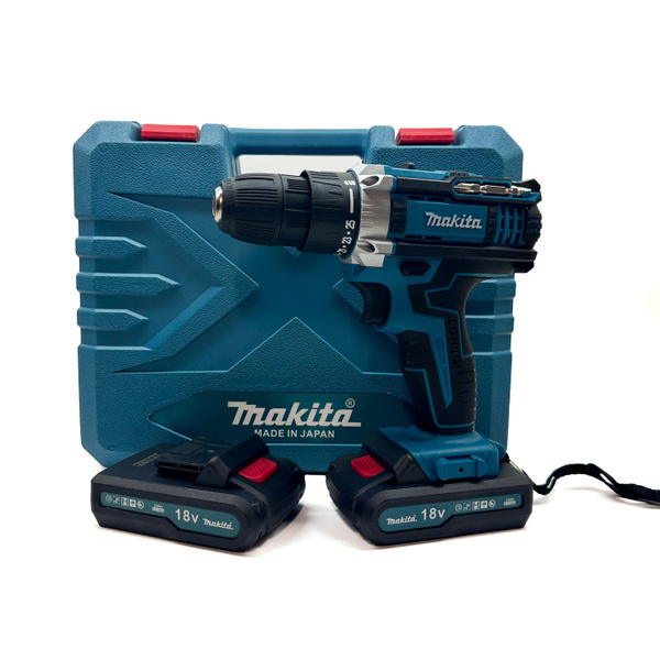 Шуруповерт аккумуляторный Makita 18v дрель макита 2 АКБ купить на OZON ...