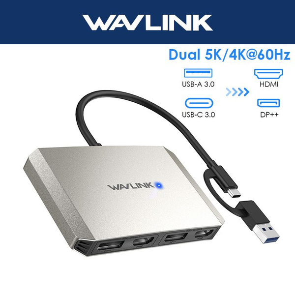 USB-концентратор WAVLINK для Macbook M1 M2 Type C с адаптером ...