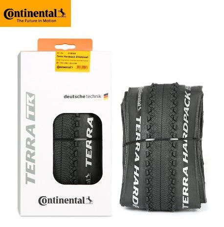 2 Pneus VTT Continental Terra Hardpack 700x50 - Tubeless, Pliables, Noir