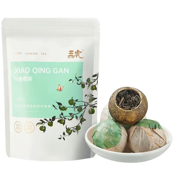 Чай чёрный Пуэр Шу в мандарине листовой китайский, 100 г - купить с ...