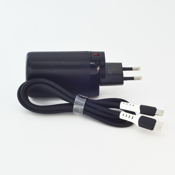 Блок питания 65W USB QC3.0 / USB-Type-C + кабель type-C to type-C ...