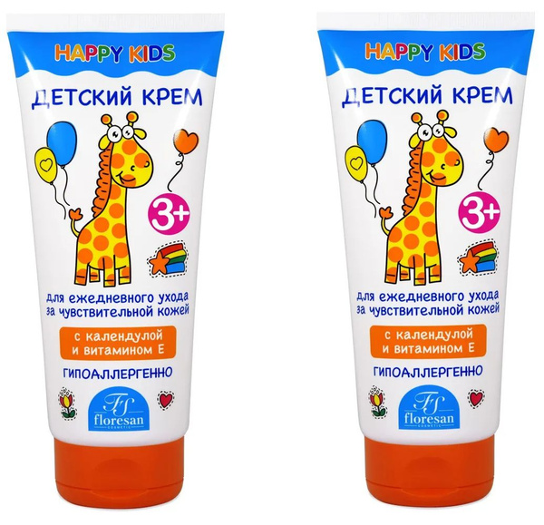 Floresan Крем детский, с экстрактом календулы и витамином Е, 200 мл, 2 ...