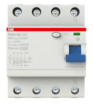 Устройство защитного отключения УЗО ABB F204 40A/30mA типа АС ...