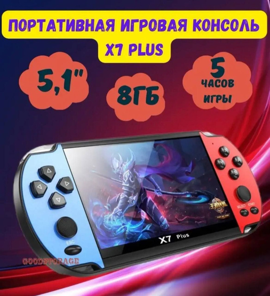Игровая приставка для взрослых и детей портативная X7Plus - купить с ...