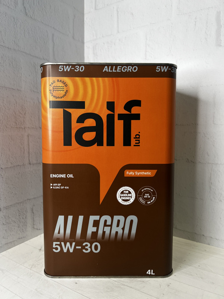 Масло моторное TAIF 5W-30 Синтетическое - купить в интернет-магазине ...