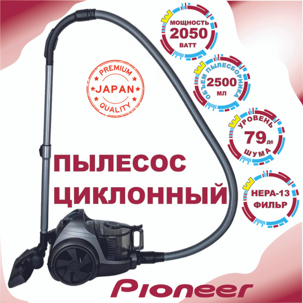 Бытовой пылесос Pioneer Пылесос домашний, серый - купить по низким ...