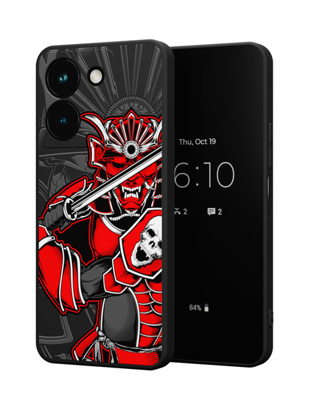 Силиконовый чехол Mcover для Vivo Y36 (4G) (Виво У36 4Джи), Самурай ...