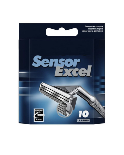 Сменные Кассеты Сенсор Sensor Excel Для Мужской и женской бритвы 10 шт ...