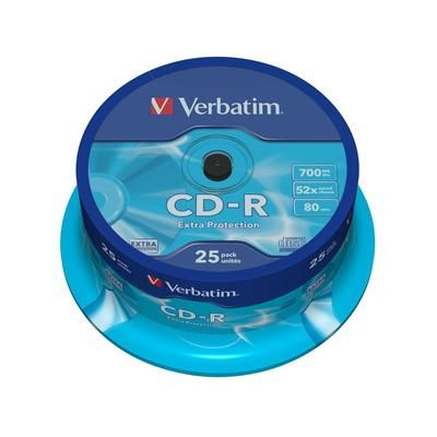 Verbatim Диски CD-R 25 шт. 52-x 700Mb, Cake Box 43432 купить на OZON по ...