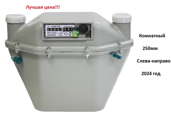 Счетчик газа СГМН-1-G6(250мм, слева на право) 2024 года выпуска и ...