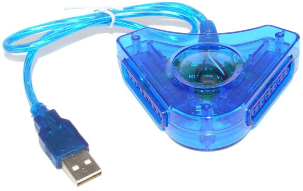 USB переходник адаптер 2 in 1 PS2 для подключения контроллера к ПК/PC и ...