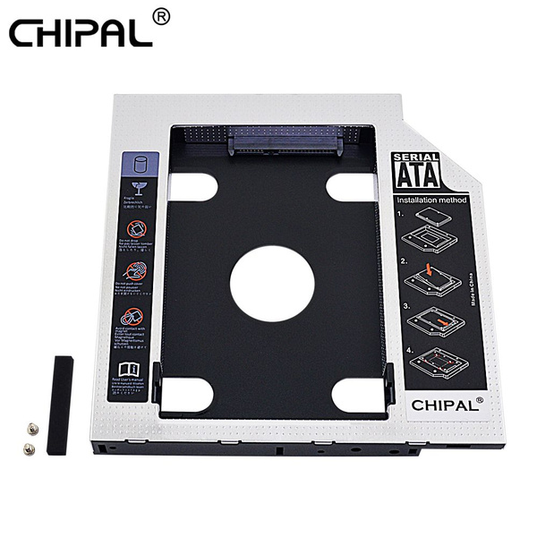 Салазки для SSD CHIPAL Optibay оптибей SATA 3.0 12,7мм HDD caddy для 2 ...