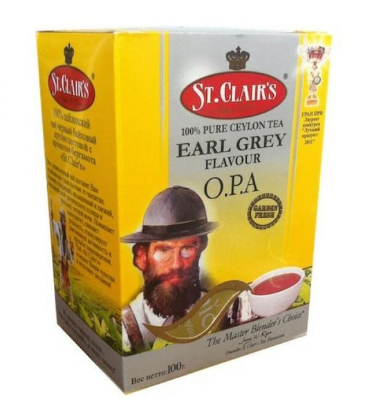 St.Clair's Чай листовой черный Earl Grey,100 г - купить с доставкой по ...