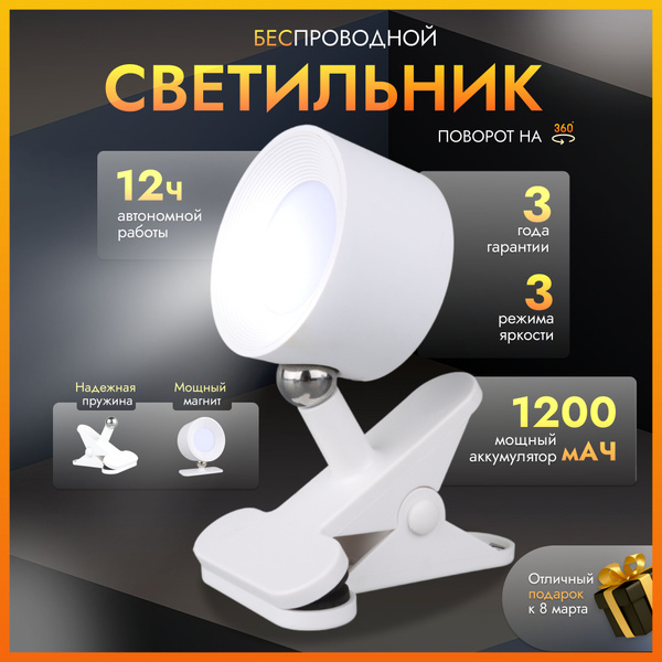 Лампа настольная Maestro De Luce светильник на прищепке - купить по ...