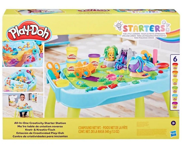 Play-Doh Игровой набор Стол для лепки, 6 баночек, в комплекте: 15 ...