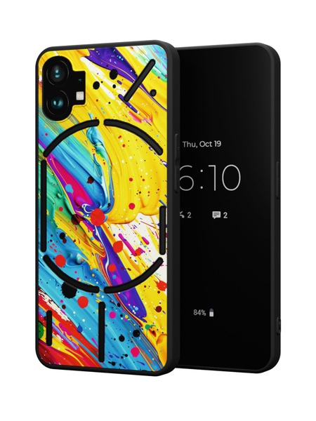 Силиконовый чехол Mcover для Nothing Phone 1 (Насинг Фон 1), Абстракция ...