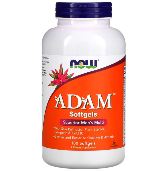 NOW Adam Superior Men's Multi 180 softgel / АДАМ Мэнс Мульти 180 ...