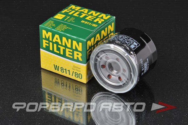 Характеристики MANN FILTER Фильтр масляный арт. W 811/80 подробное ...