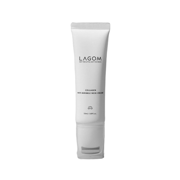 Антивозрастной крем для шеи Lagom Collagen Anti-Wrinkle Neck Cream ...