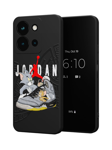 Силиконовый чехол Novel для Vivo Y36 (4G) (Виво У36 4Джи), Том и Джери ...