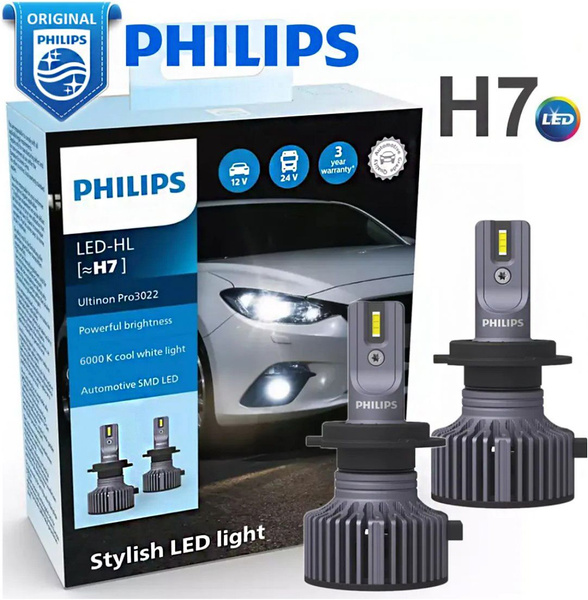 Вопросы и ответы о H7 LED Philips Ultinon Pro3022 6000 K Лампа ...