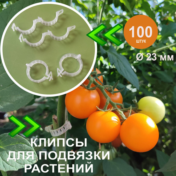 Клипсы для подвязки растений, набор 100 шт. - купить по выгодной цене в ...