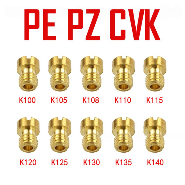 Набор главных топливных жиклеров для карбюраторов PE PZ CVK 100-140 ...