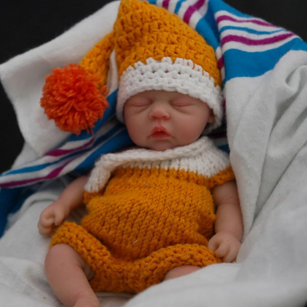 MYREBABY 7 дюймов кукла реборн/силиконовая кукла для мальчиков мини ...