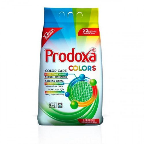 PRODOXA - Стиральный порошок для цветных вещей с кондиционером, 9 кг ...