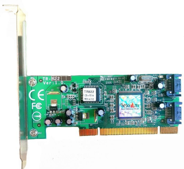 Контроллер RAID SATA 0/1/10 Tekram TR-822 2xSATA PCI - купить с ...