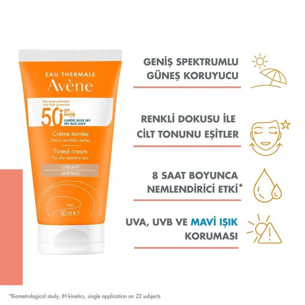 Avene Solaire SPF 50+ Тональный солнцезащитный крем 50 мл - купить с ...