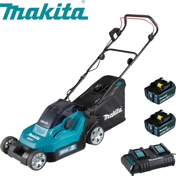 Газонокосилка аккумуляторная Makita DLM382CM2 36 В 38 см АКБ и ЗУ ...