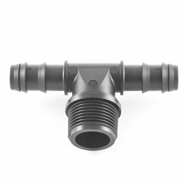 Тройник для капельного шланга 16 x 3/4" НР x 16 Irritec IP60820M0N16C ...