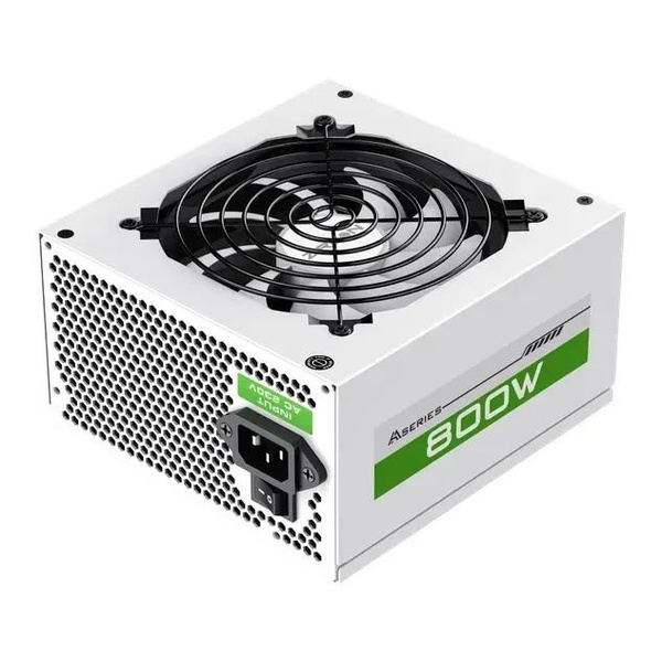Блок питания для пк ZIRCON AA-800 White (800 Вт, ATX 20+4 пин, 4 pin ...