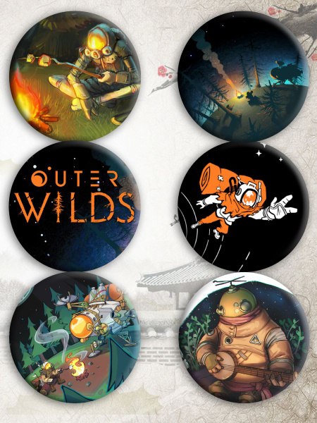 Набор значков Outer Wilds 6 шт 44 мм - купить с доставкой по выгодным ...