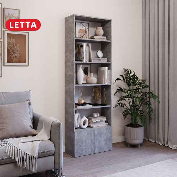 Стеллаж Стеллаж_L40217946_Letta_Белый, 60х24х180 см, LETTA купить c ...