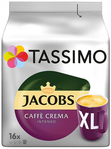 Капсулы Jacobs Caffe Crema Intenso XL16 шт. - купить с доставкой по ...