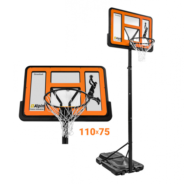 Баскетбольная стойка ALPIN BSS-44-Street_ball / R45 H230-305 см ...