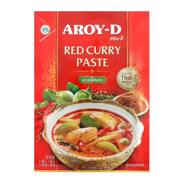 RED CURRY PASTE, AROY-D (Паста КАРРИ КРАСНАЯ, АРОЙ-Д), 50 г. - купить с ...