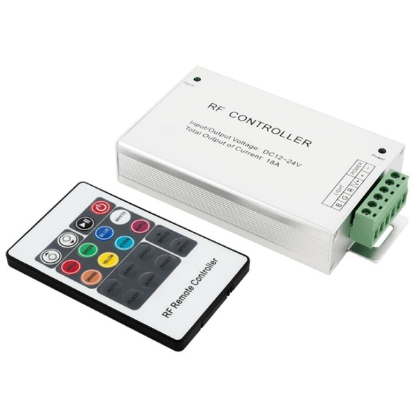 LED RGB контроллер для светодиодной ленты SWG 18А 12-24 В, РФ, 20 кн ...