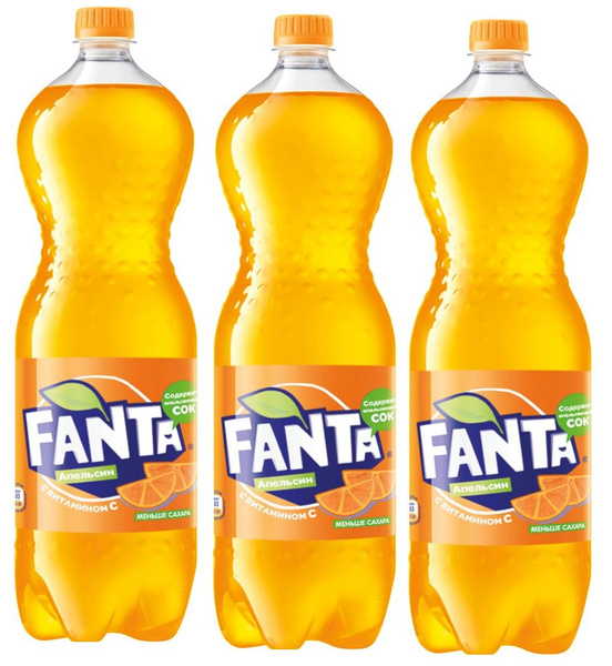 Набор из газированных напитков Fanta Апельсин 3 шт по 1,5 л - купить с ...